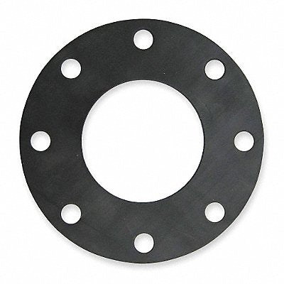 GRAINGER 9071FF01501250400 Gasket Full Face 4 In Neoprene Black