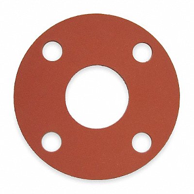GRAINGER 7124FF01501250100 Gasket Full Face 1 In SBR Red