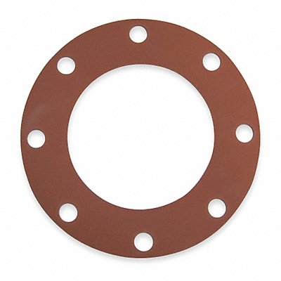 GRAINGER 7124FF01501250400 Gasket Full Face 4 In SBR Red