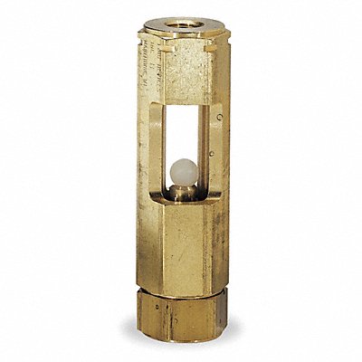 LDI INDUSTRIES F15201 Flow Sight with Nylon Ball 3.56 in H