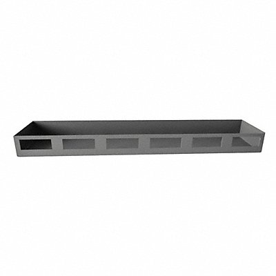 DURHAM MFG DSH18495 Door Shelf Grey 6pk 18in x 4in