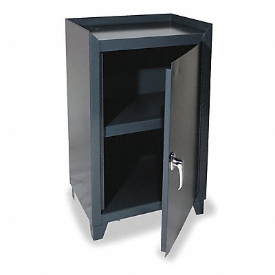 DURHAM MFG 301095 Storage Cabinet 33.5 x24 x24 1/4 Grey 2Shlv