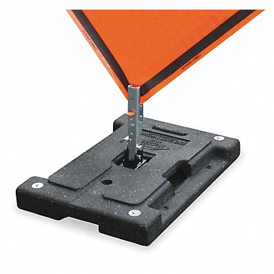 DICKE DSB100 Sign Stand Rubber 12 in Maximum Mast H