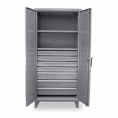 STRONG HOLD 362427DB Storage Cabinet Leg Dark Grey 78 x 36 x 24