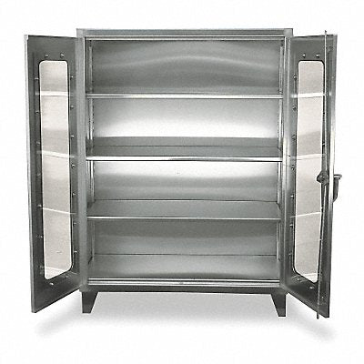 STRONG HOLD 45LD243SS Storage Cabinet 66 x48 x24 Silver 3Shlv