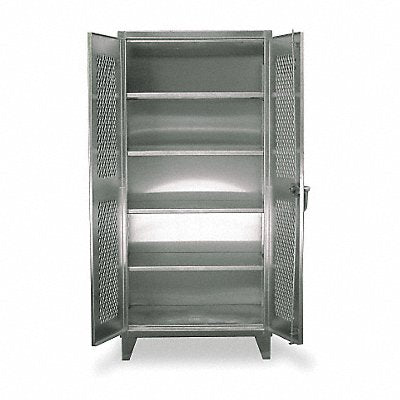STRONG HOLD 36V244SS Storage Cabinet 78 x36 x24 Silver 4Shlv