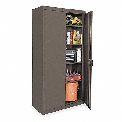 GRAINGER 1UEY4 F8670 Storage Cabinet 78 x36 x24 Grey 4Shlv