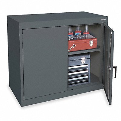 GRAINGER 1UFB8 F8663 Storage Cabinet 30 x36 x18 Grey 1Shlv
