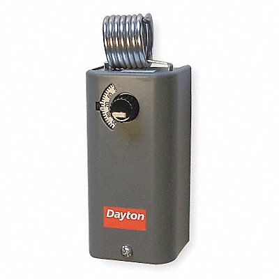 DAYTON 1UHH3 Mechanical Thermostat Heat or Cool Steel 110/30F