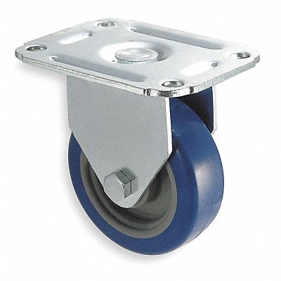 GRAINGER 1UHP5 Standard Plate Castor Rigid 145 lb.