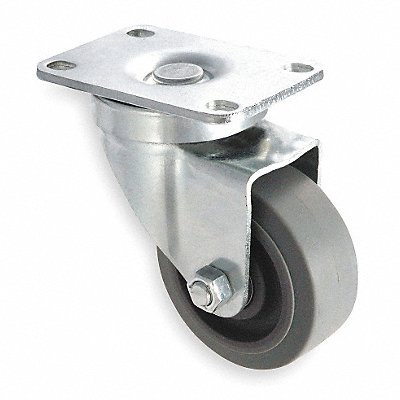 GRAINGER 1UHY2 Standard Plate Castor Swivel 200 lb.