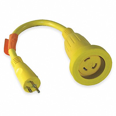HUBBELL WIRING DEVICE-KELLEMS HBL61CM22 Locking Cord Adapter 30A 5-15 L5-30