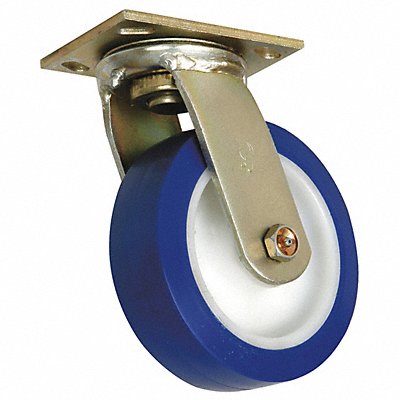 GRAINGER 1NUX7 Standard Plate Castor Swivel 900 lb.