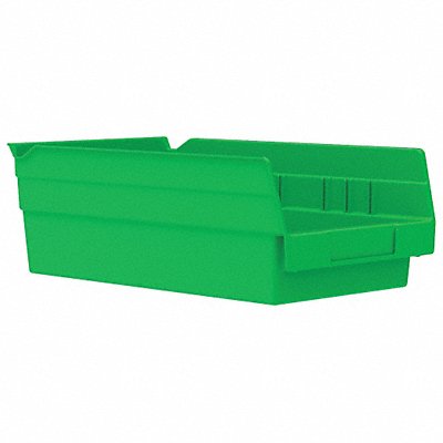AKRO-MILS 30130GREEN F8464 Shelf Bin Green Indstr Grd Poly 4 in