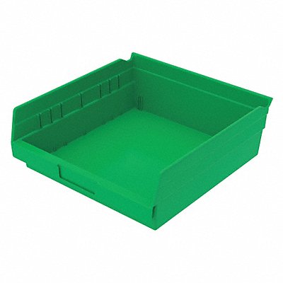 AKRO-MILS 30170GREEN Shelf Bin Green Indstr Grd Poly 4 in