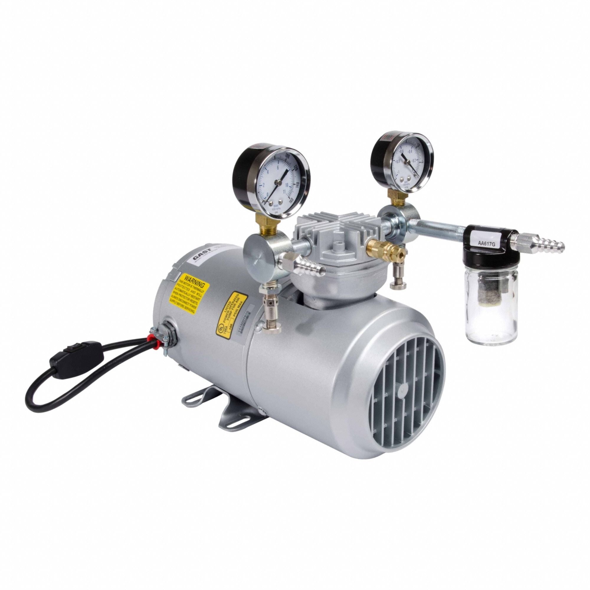 GAST 1VAF10M100X Piston Air Compressor Size 1/4 1725 RPM