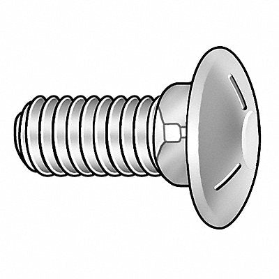GRAINGER U083050250125 Carriage Bolt Stl Zinc Plated 1 1/4in Sqr PK100
