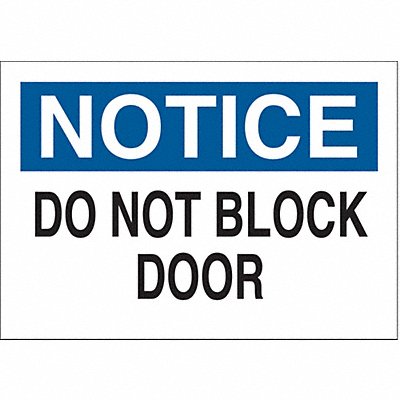 BRADY 87776 Sign 3 1/2 in x 5 in Polyester