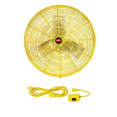 DAYTON 1VCH4 Hgh Vsblty Industrial Fan 24 Blde Dia 2Spd