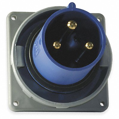 HUBBELL HBL360B6W WT Pin and Sleeve Inlet Blue 2P 3W 60 A