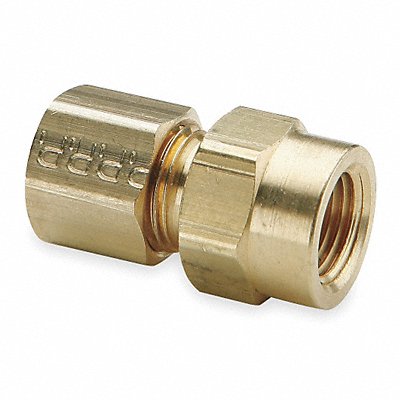 PARKER 66C62 Connector Brass CompxF 3/8Inx1/8In PK10