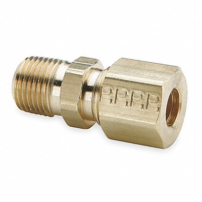PARKER 68C84 Connector Brass CompxM 1/2Inx1/4In PK10