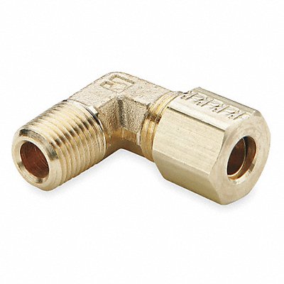 PARKER 169C56 Elbow 90 Brass CompxM 5/16Inx3/8In PK10