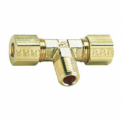 PARKER 172C42 Branch Tee Brass CompxM 1/4Inx1/8In PK10