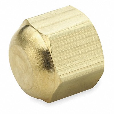 PARKER 640F3 Cap Brass Tube 3/16 in 3/8-24 PK10