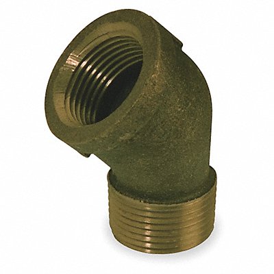 GRAINGER 1VEY2 45 Street Elbow Red Brass 3/4 in