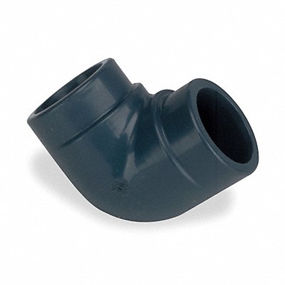 GRAINGER 808030 90 Elbow 3 in Schedule 80 FNPT Grey