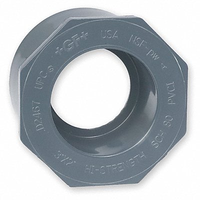 GRAINGER 9837209 Reducing Bushing 1 1/2 in Schedule 80