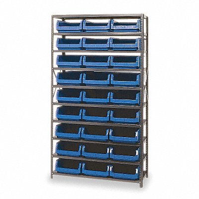 QUANTUM STORAGE SYSTEMS MSU531BL E1528 Bin Shelving 18inx75inx42in Blue