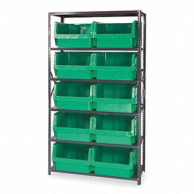QUANTUM STORAGE SYSTEMS MSU543GN E1531 Bin Shelving 18inx75inx42in Green