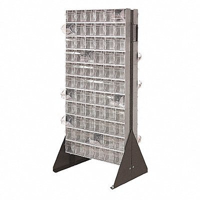 QUANTUM STORAGE SYSTEMS QFSM248306GY Double Sided Tip-Out Bin Rack 52 in