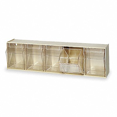 QUANTUM STORAGE SYSTEMS QTB305IV F1574 Tip-Out Bin Ivory Unfinished 6 1/2 in