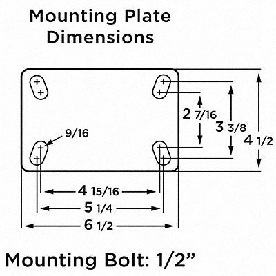HAMILTON S7008PRB4SLFB Plate Cstr w/ Pneumatic Whls Swvl 330lb