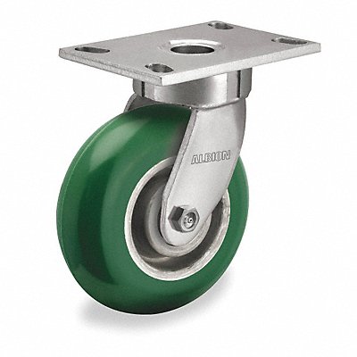 COLSON 110PM05228S Kingpinless Plate Castor Swivel 1000 lb.