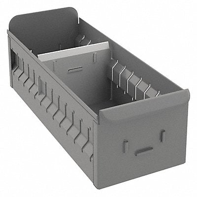 GRAINGER BX512 Drawer Bin Grey Steel 4 1/2 in