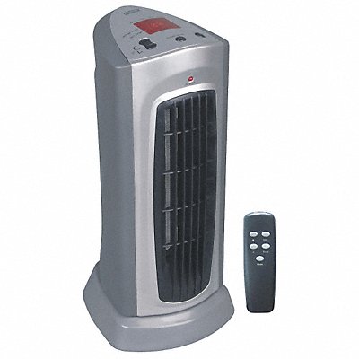 DAYTON 1VNX8 Prtbl Elct Heatr Grey 16-7/8 H