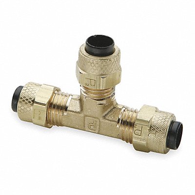 PARKER 164P4 Union Tee Brass Comp 1/4In PK10