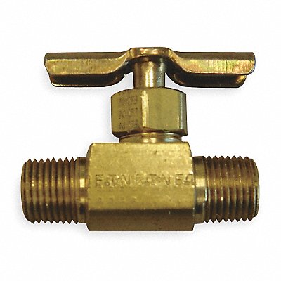 WEATHERHEAD 6815 Needle Valve Straight Brass 1/4 in MNPT
