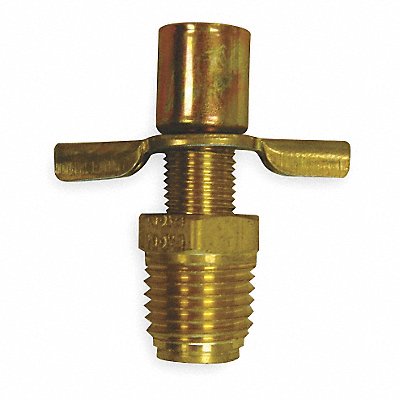 WEATHERHEAD 6788 Drain Cock Brass MNPT 1/4 In