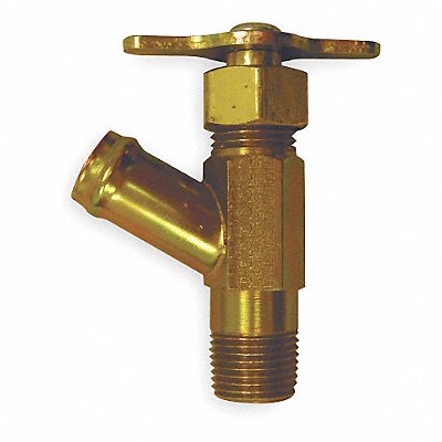 WEATHERHEAD 211273A Drain Cock Steel MNPT x Hose 3/8 In