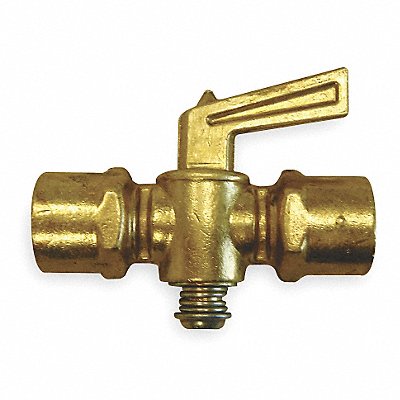 WEATHERHEAD 6809 Ground Plug Valve 1/4 In 30 PSI Brass