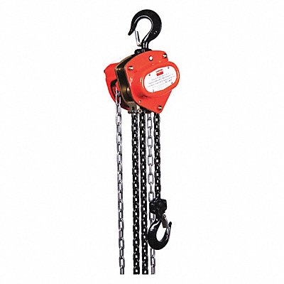 DAYTON 1VW55 Manual Chain Hoist 2000 lb Lift 10 ft.