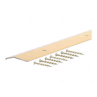 GRAINGER 1VZT8 Carpet Edging Bar Aluminum Gold 72 In L