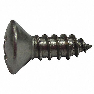 GRAINGER U516900160050 Sheet Metal Screw Oval Plain 1/2L #8 PK100