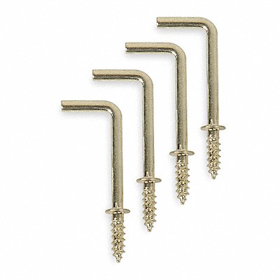 GRAINGER 1WBK6 Single Point Hook Brass 3/4 L PK20