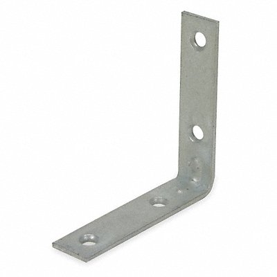 GRAINGER 1WDE4 Corner Brace Steel 23/32 Wx3 In L PK2